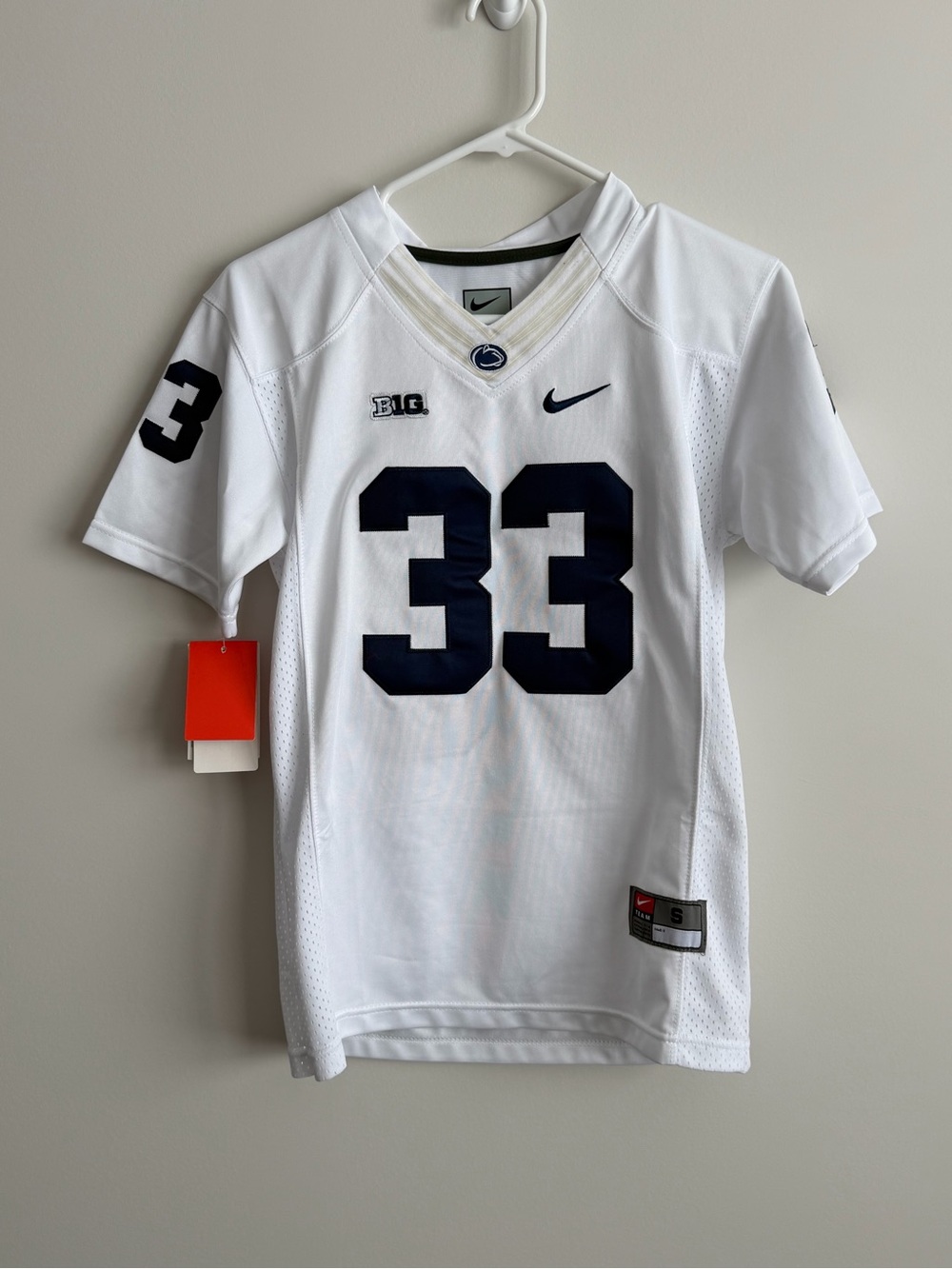 Nike Penn State Nittany Lions Alumni Game Football Jersey White Youth Small NWT
